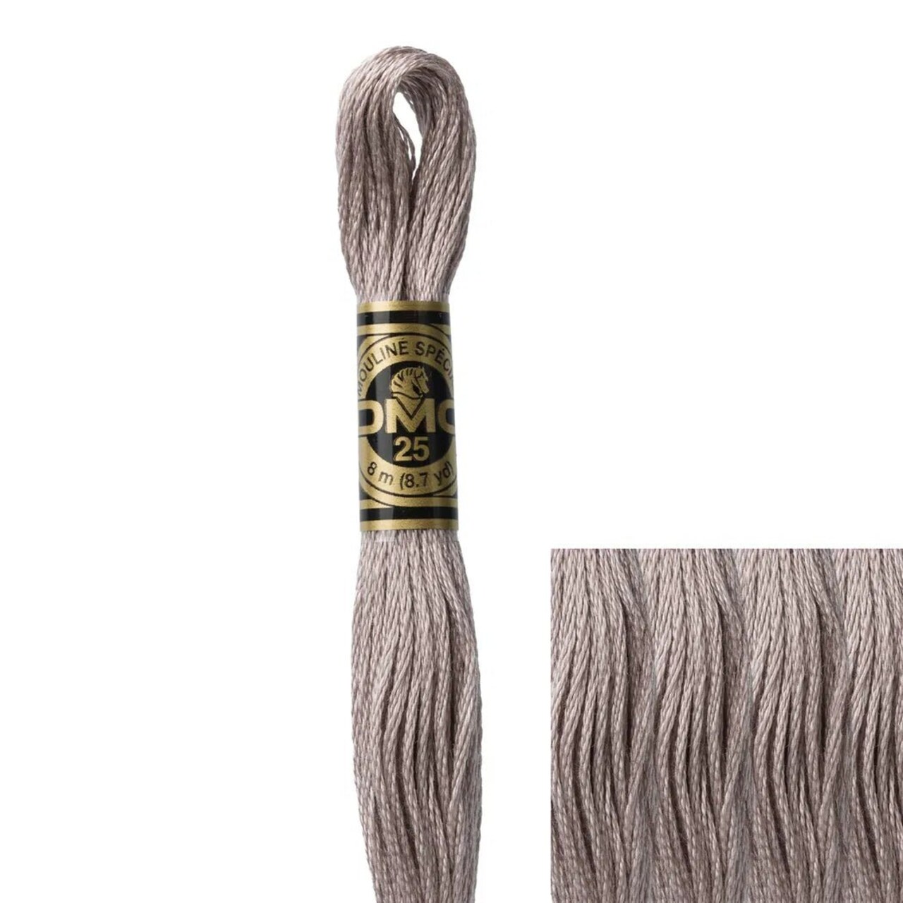 DMC Embroidery Floss, 6-Strand - Shell Gray Medium #452